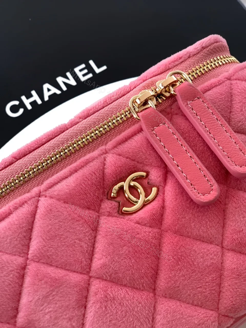 View 7 of Soft Pink Quilted Crossbody: Modern Couture-Inspired Charm