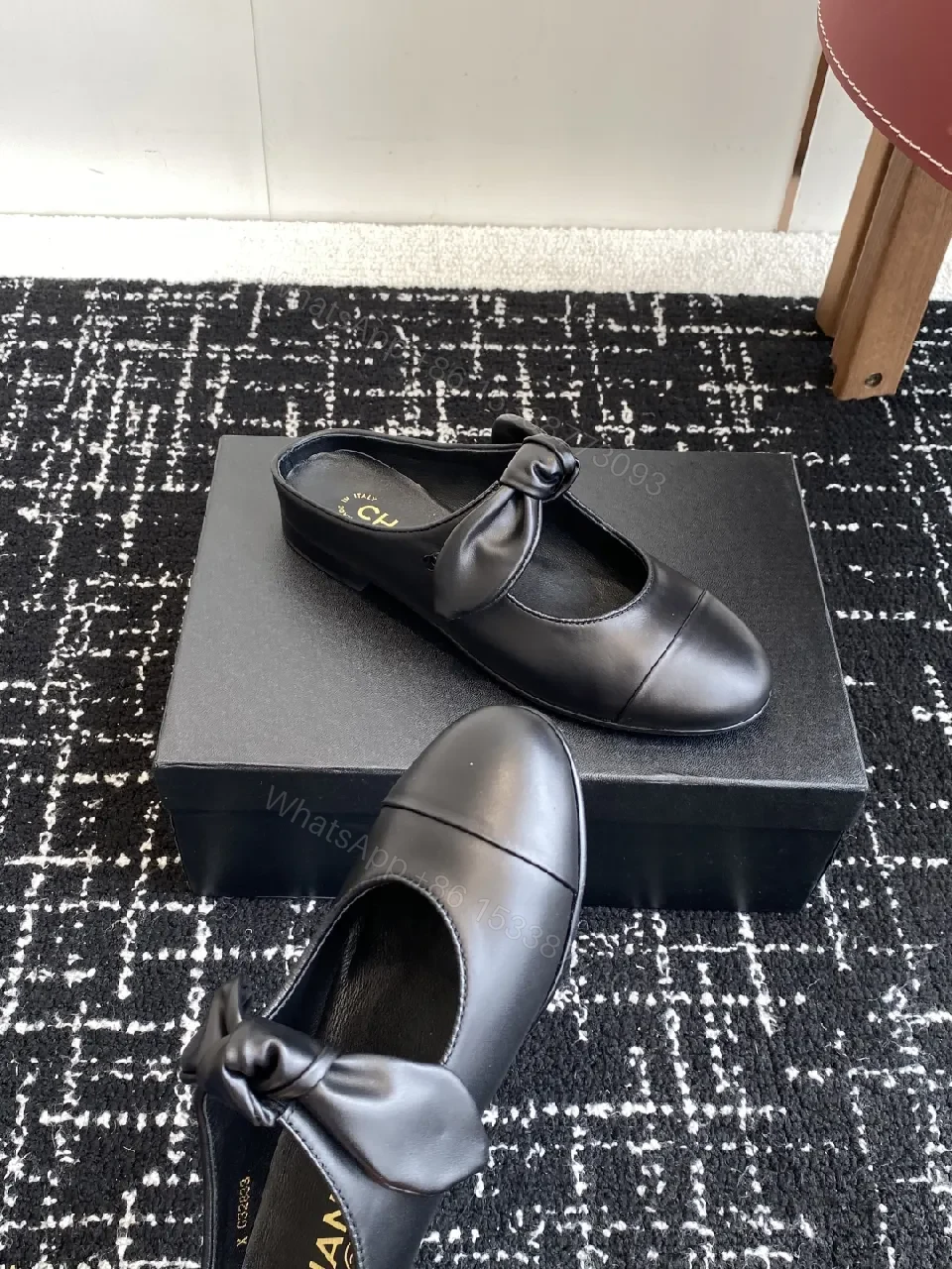View 4 of Black Leather Knot Mule — Sophisticated Everyday Luxury
