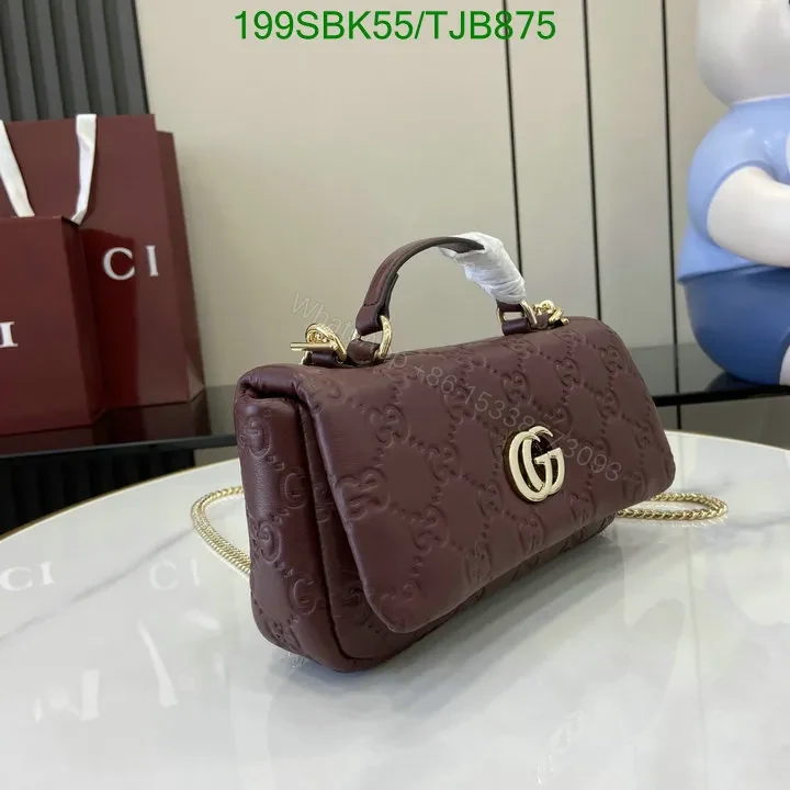 View 79 of Gucci Rosso Ancora Red Leather Mini Top Handle Bag HG258