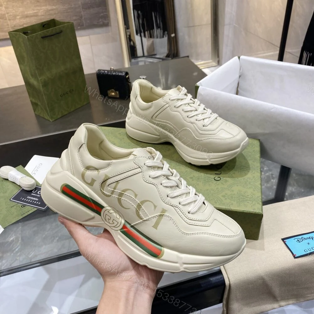 View 5 of Gucci Women’S Rhyton Gucci Logo Sneaker 528892 DRW00 9522