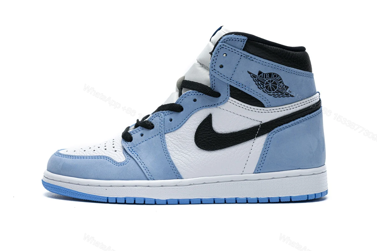 View 15 of Air Jordan 1 Retro High White University Blue Black 555088-134(High quality)