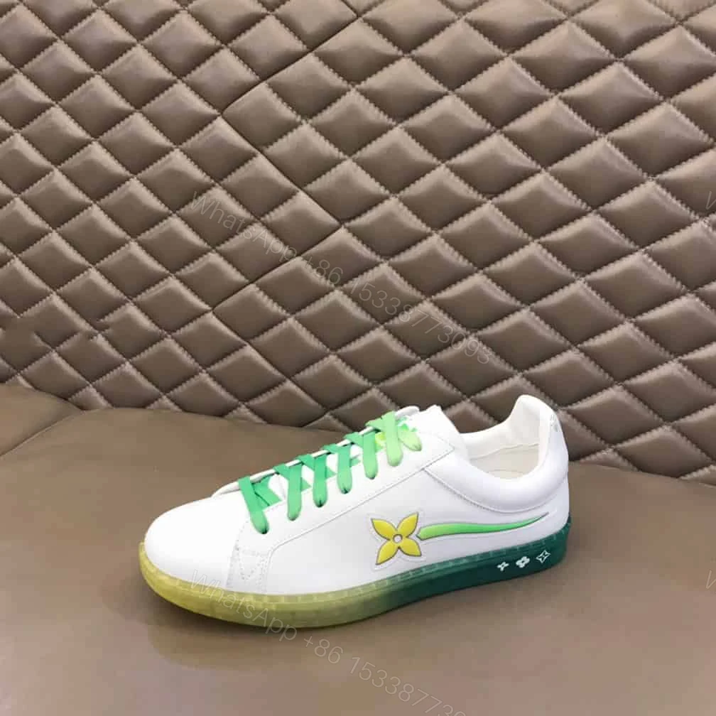 View 3 of Louis Vuitton Luxembourg Samothrace Trainers In Jaune – LSVT274