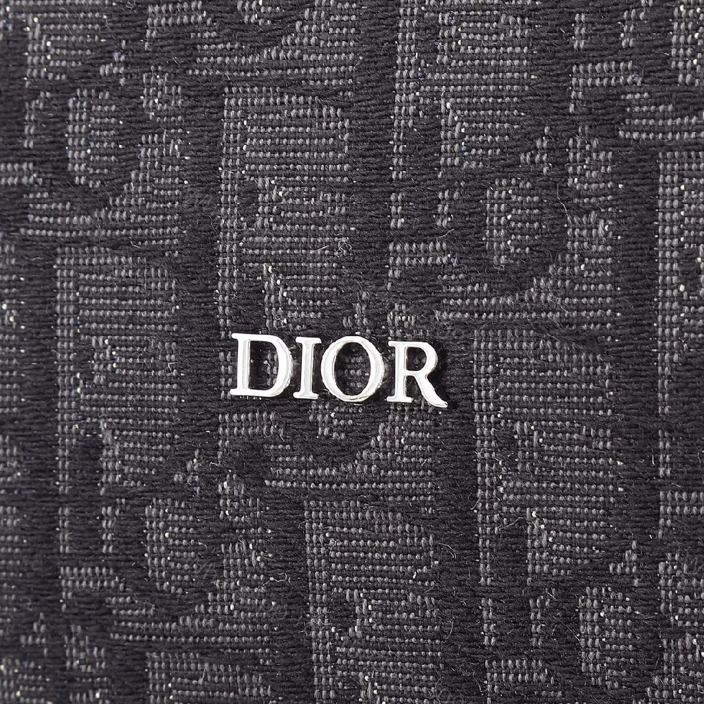 View 5 of Monogram Textured Leather-Suede Messenger Bag