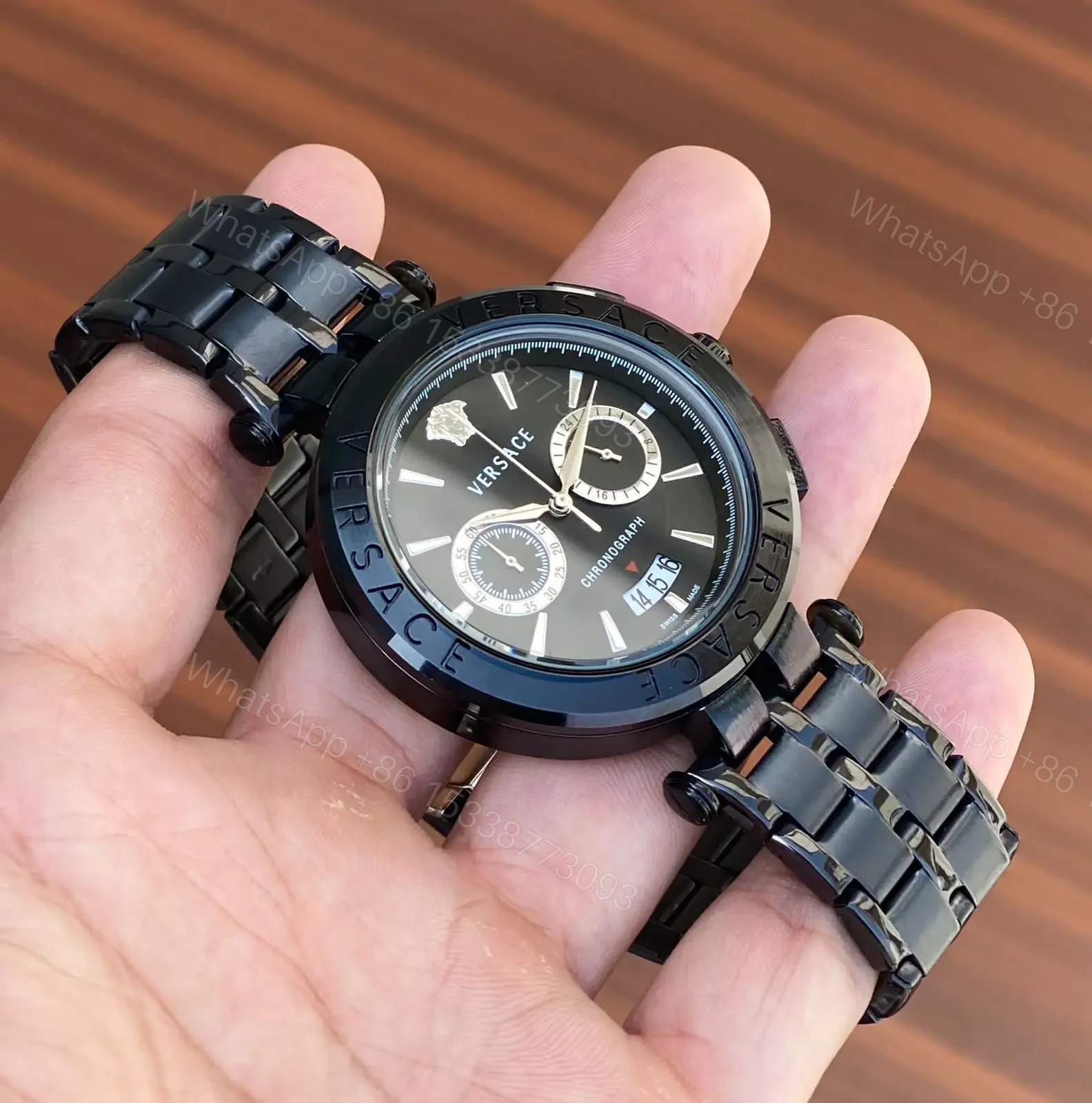 View 2 of Black Versace Watch For Men 7AAA