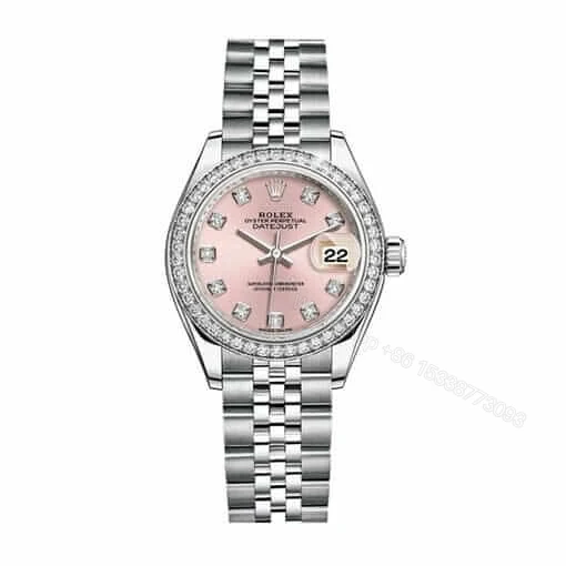 Rolex Datejust 126234 Diamond Bezel Pink Dial Super Clone — view 1