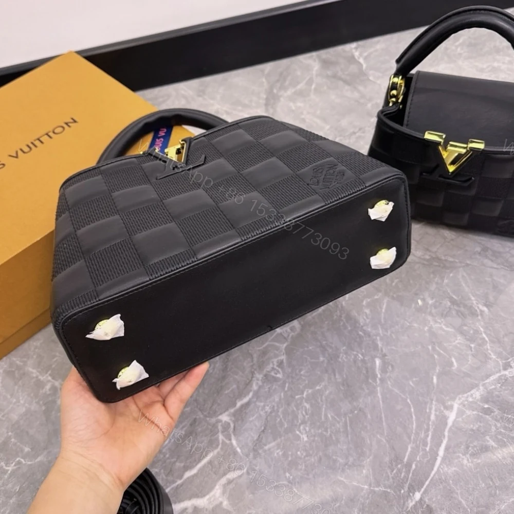 View 5 of Louis Vuitton Capucines BB Bag In Damier Black 27Cm