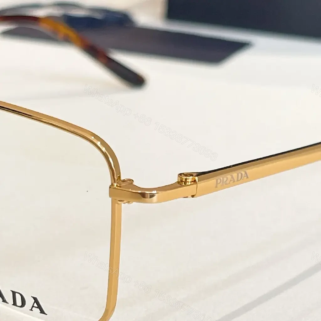 View 9 of Elegant Rimless Rose Gold Frames - Modern Geometric Luxury Eyewear