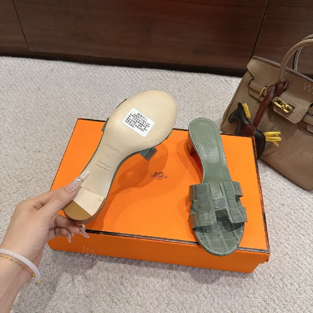 View 4 of Lux Textured Leather Slides: Premium Comfort Footwear
