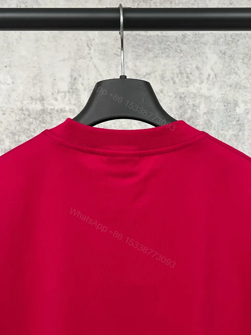 View 6 of Magenta Cotton Oversized Graphic Tee with Designer Edge