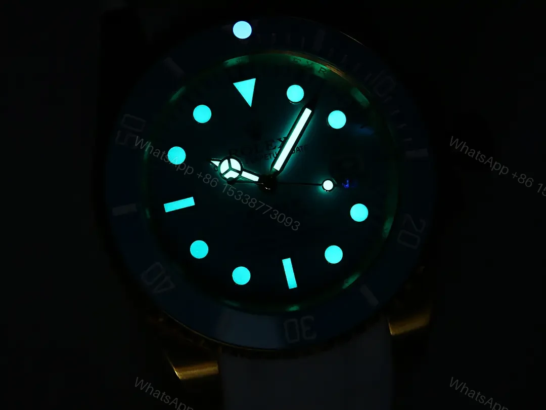 View 9 of Stunning blaken tiffany submariner replica 40MM Yellow Gold Custom RG-BLAKEN-TIFFANY-SUB-GOLD