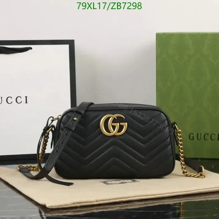 View 20 of Fake Gucci Small GG Beige Marmont Shoulder Bag ZB72988