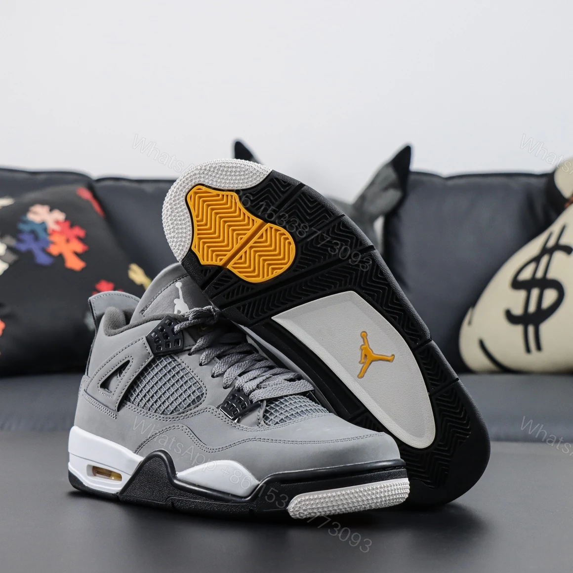 View 3 of Air Jordan 4 “Cool Grey” Reps