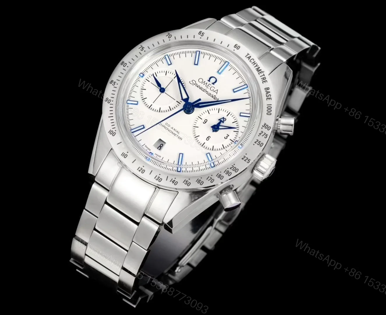 View 2 of Omega Speedmaster 57 Co-Axial Titanium White Bracelet 331.90.42.51.04.001
