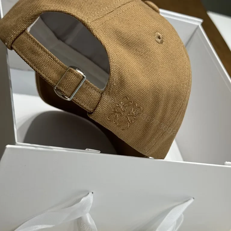 View 2 of Caramel Canvas Luxe Cap: Subtle Designer-Style hat