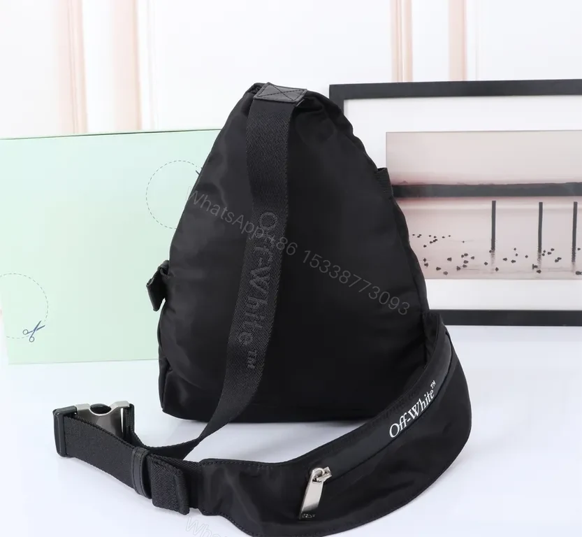 View 2 of Off-White-Inspired Compact Utility Sling Bag: Street-Ready, Hands-Free