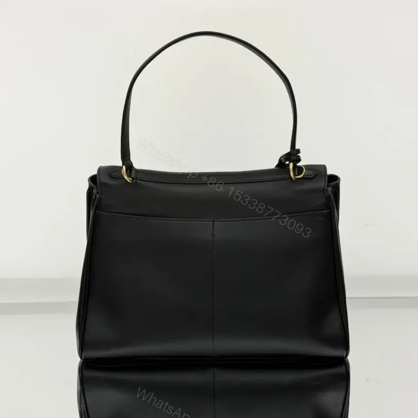 View 2 of 高仿Balenciaga*Rodeo系列V41000小牛皮手袋黑金中號免檢版