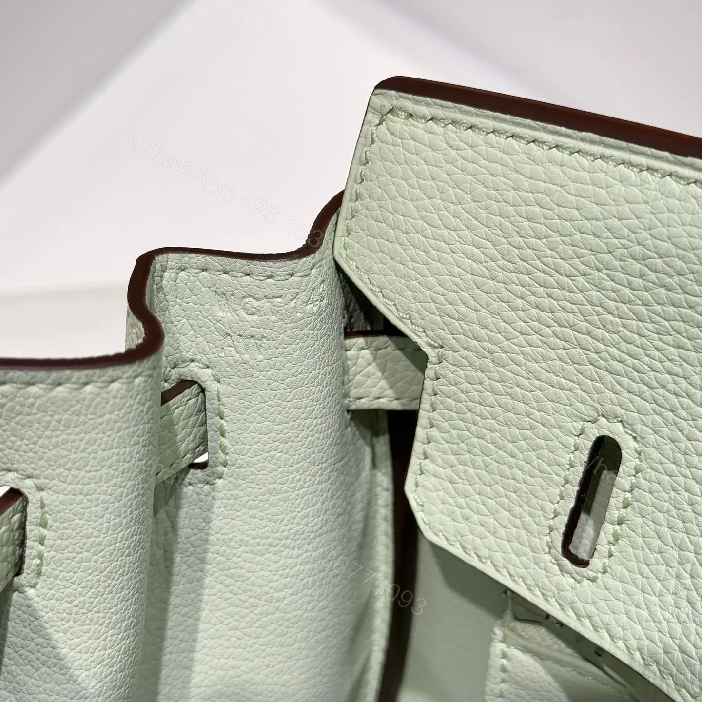 View 9 of HN 25 IN LIGHT MINT GREEN SILVER HARDWARE