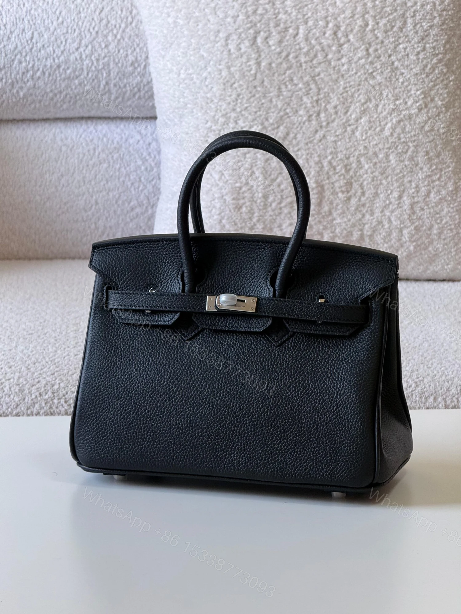 Hermès Birkin 25 bag in green Togo leather — view 1