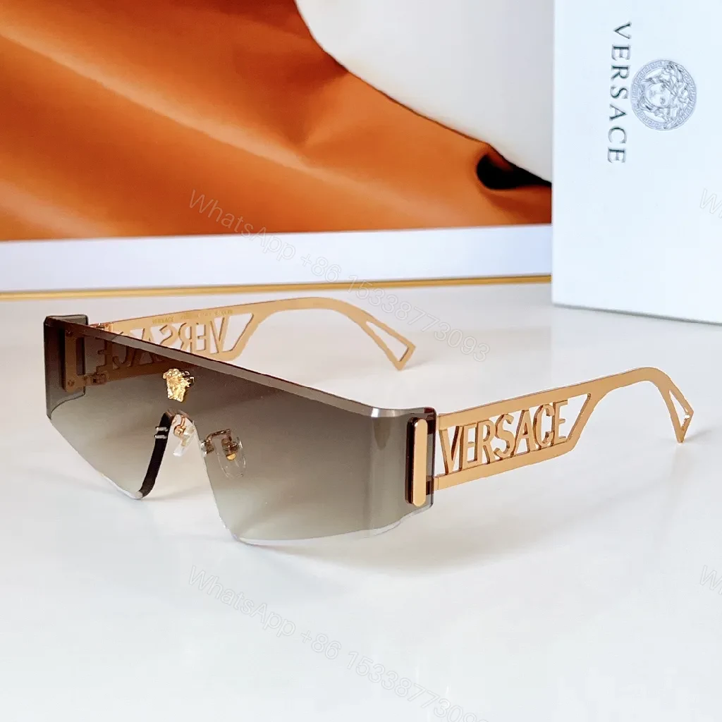 View 5 of Rose-Gold Oversized Sunglasses with Luxe Accents