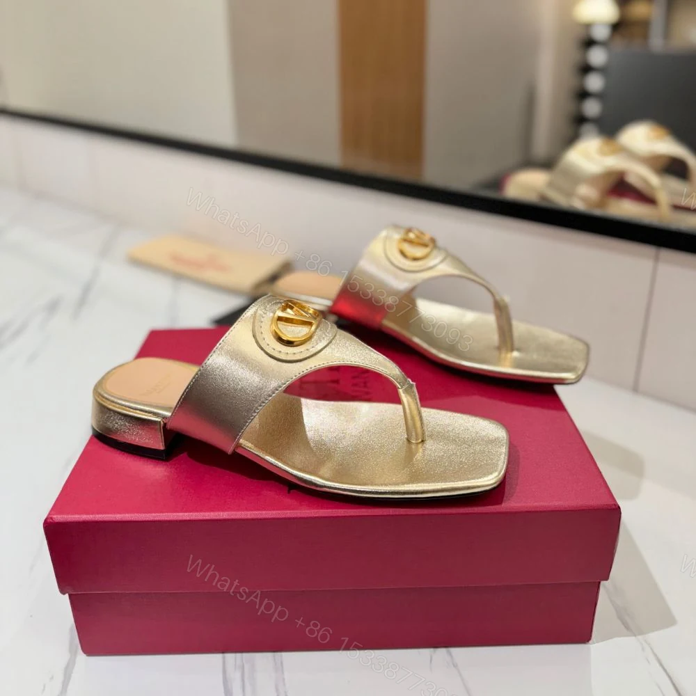 View 2 of Valentino Garavani Vlogo Signature Sandals Gold