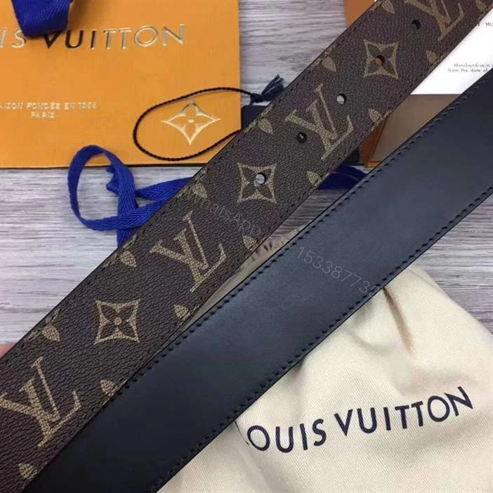 View 7 of LOUIS VUITTON PYRAMIDE FRAME 40MM REVERSIBLE BELT – B166