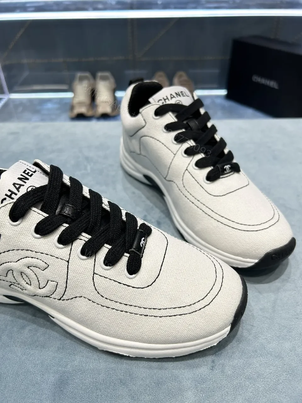 View 3 of Minimalist Black Trainer: Couture-Inspired, All-Day Comfort