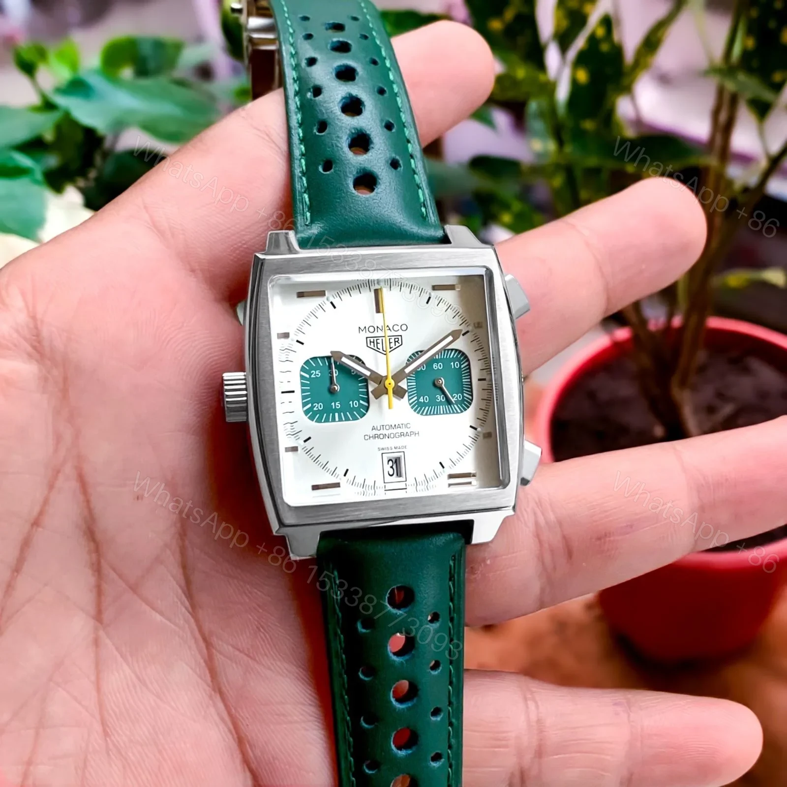 Tag Heuer Monaco Chronograph Racing Green — view 1