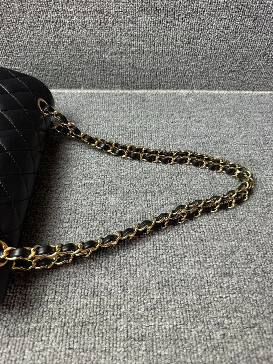 View 10 of Chanel Classic Flap bag Lambskin Black Gold Hardware