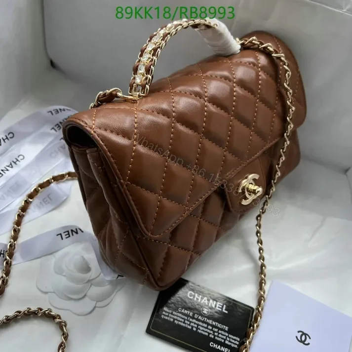 View 18 of Chanel Inspired Classic Black Flap Mini Bag- Elegant Style