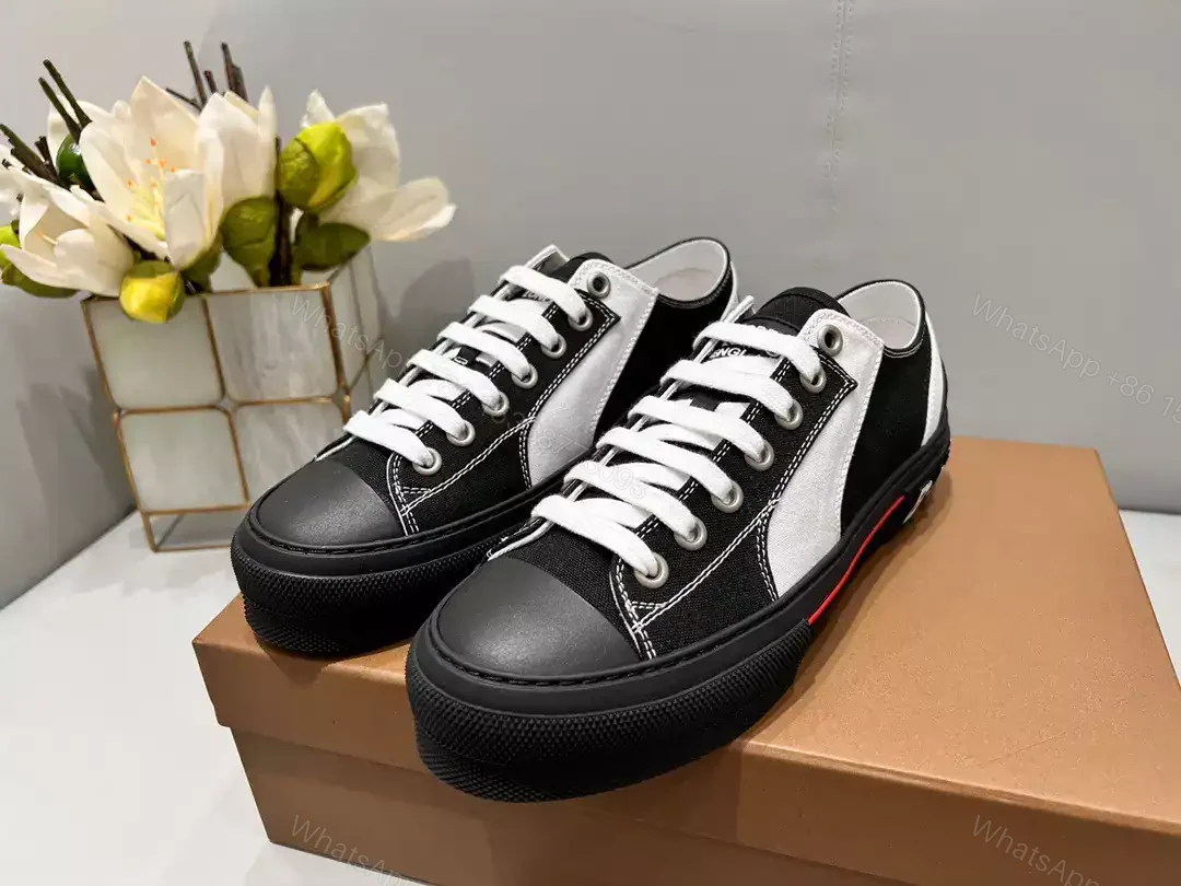 View 3 of BURBERRY CHECK COTTON SNEAKERS – BBR130
