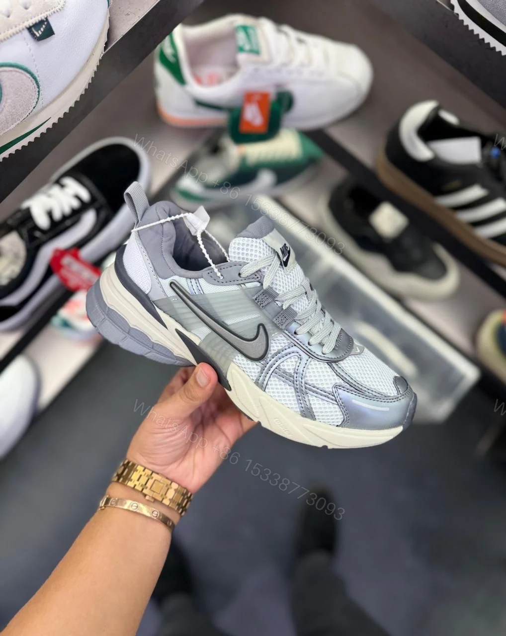 View 3 of FIRST COPY NIKE RUN V2K METALLIC SHOES