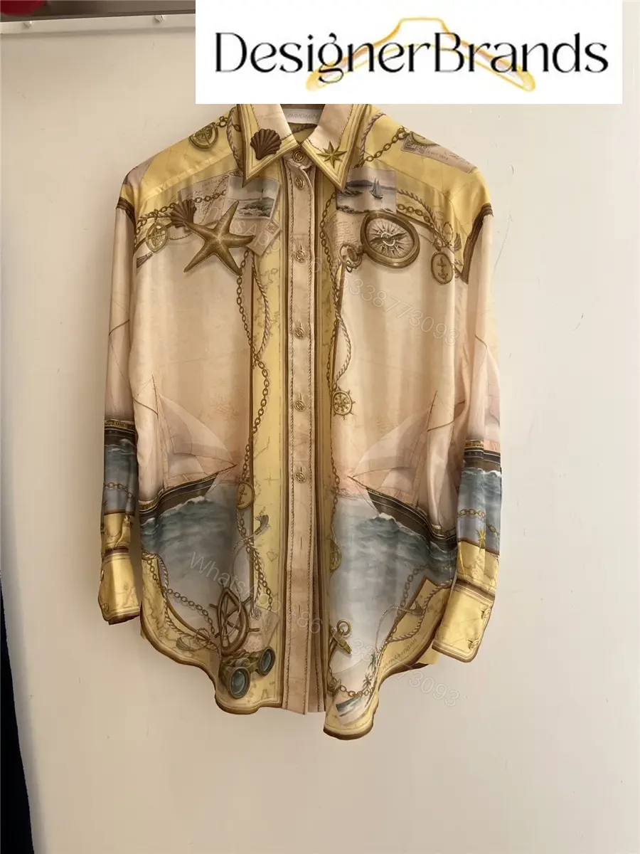 View 2 of Zimmermann Scarborough Relaxed Silk Shirt Set