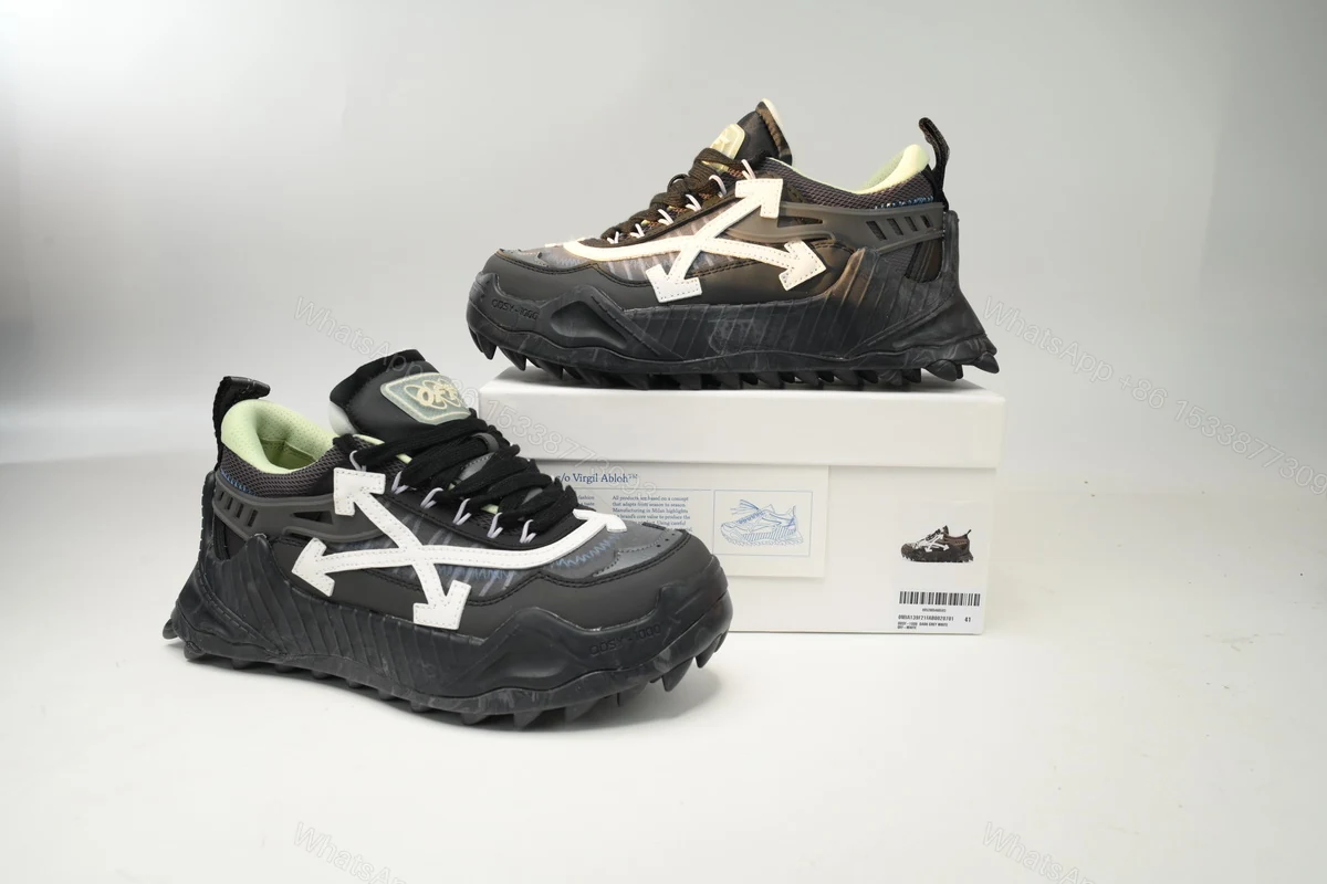 OFF-WHITE Out Of Deep gray white OMIA139C 99FAB00 20701 — view 2
