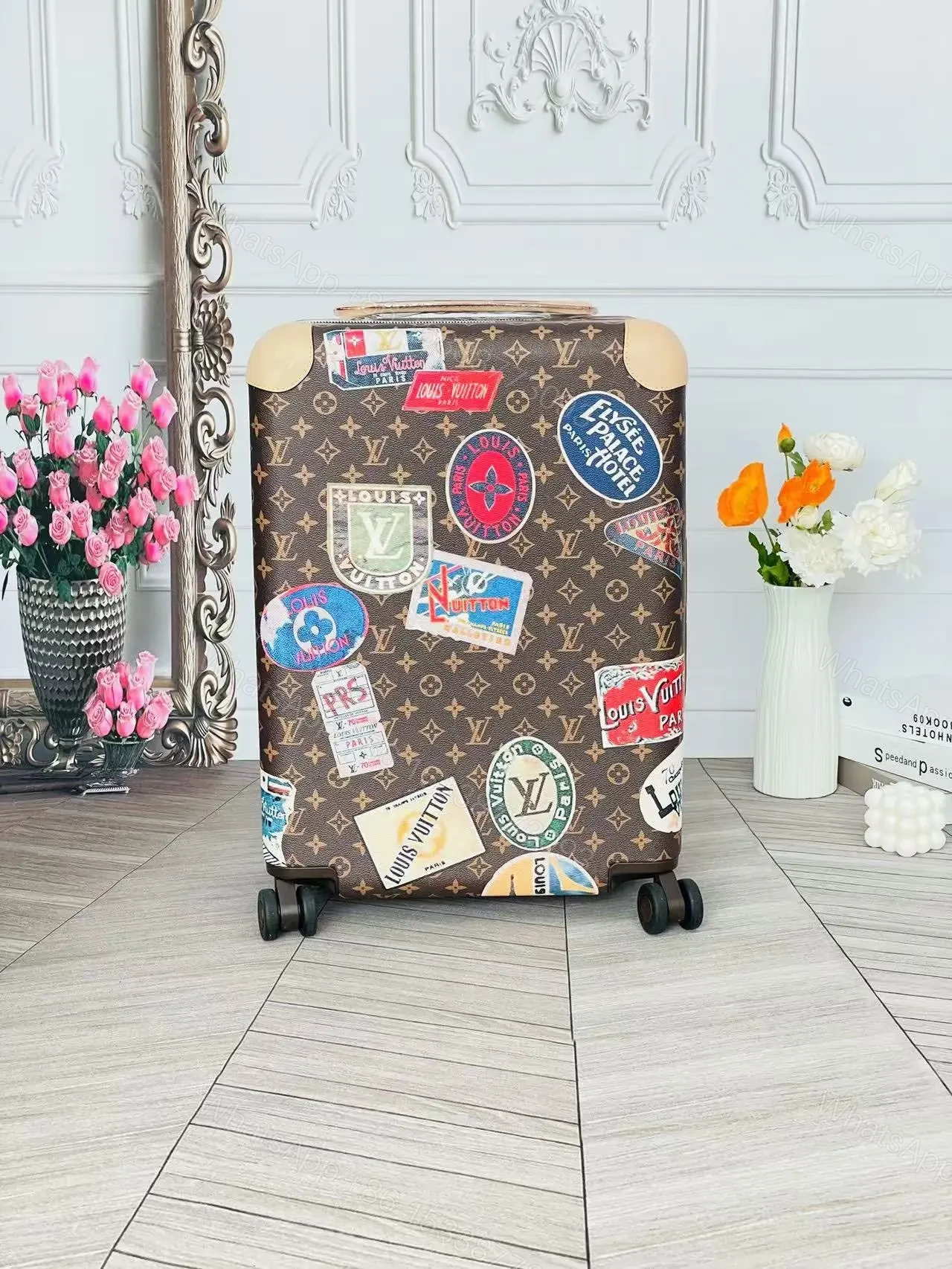 View 3 of Louis Vuitton Horizon 55 suitcase in Monogram Canvas