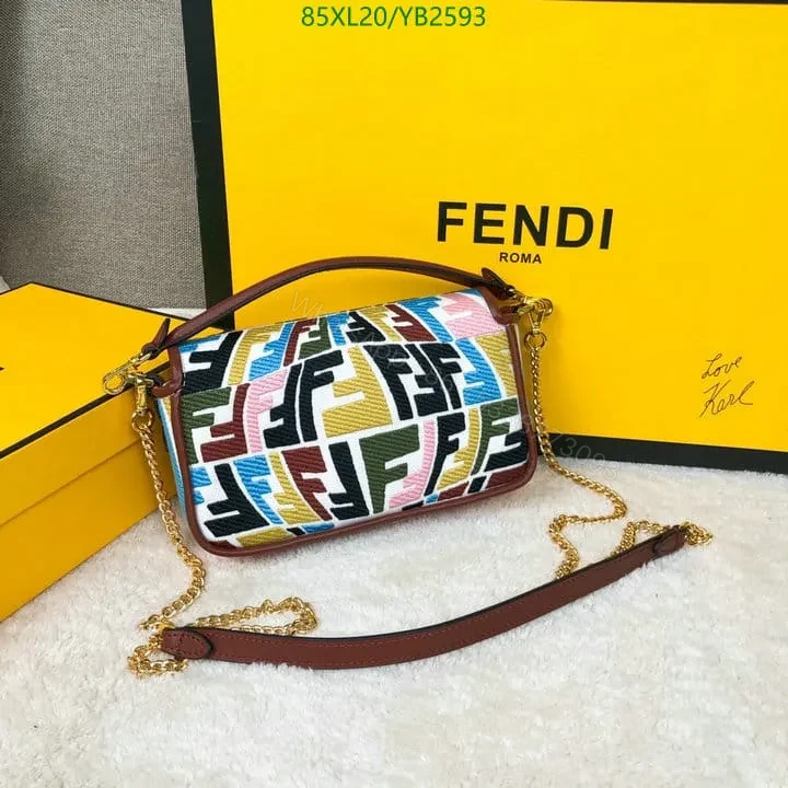 View 13 of Fendi Baguette Bag in Fish-Eye Motif Canvas YS24742 – Stylish Design