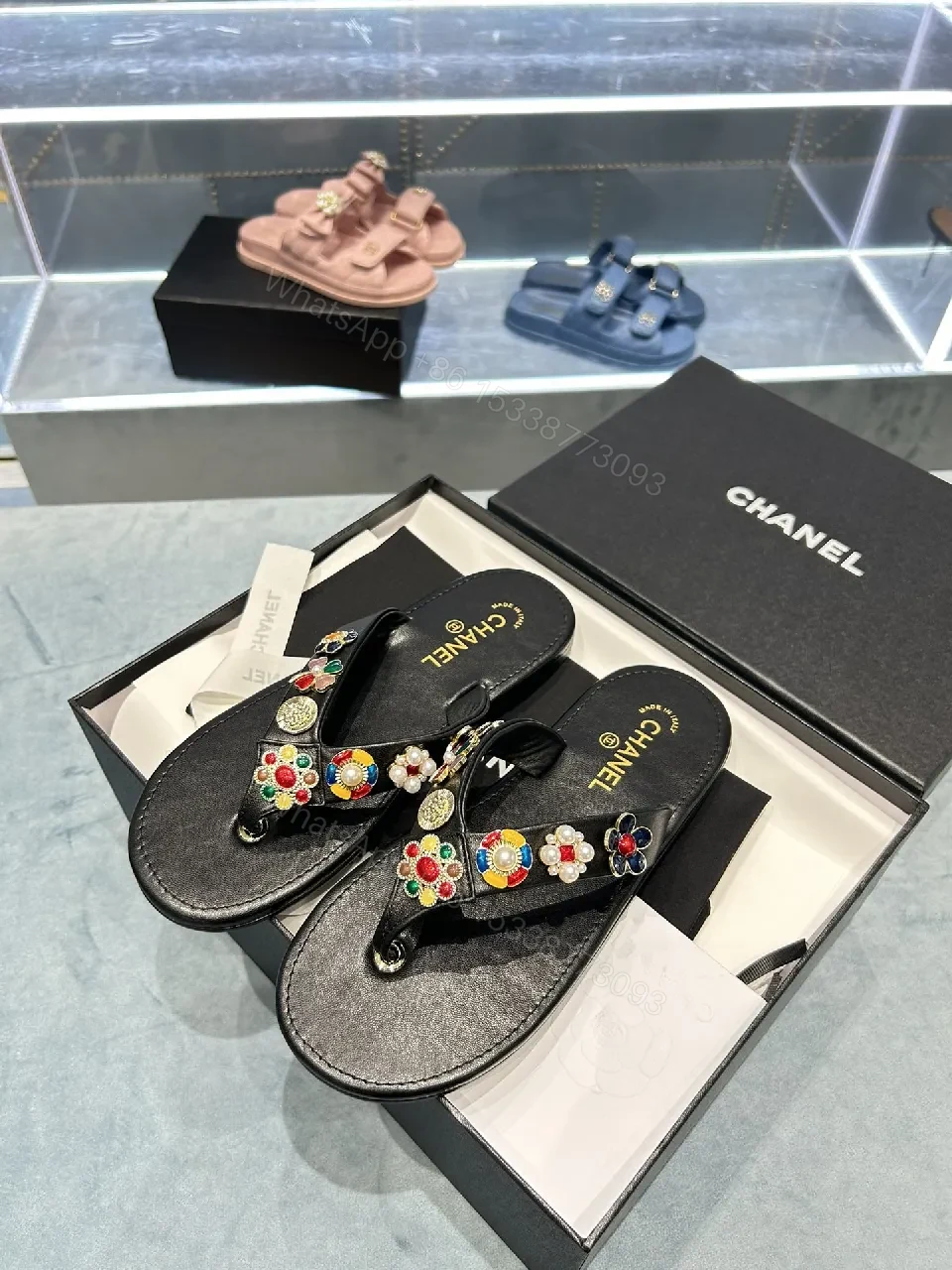 View 9 of Embellished Sandals: Luxe Casual Comfort Slides