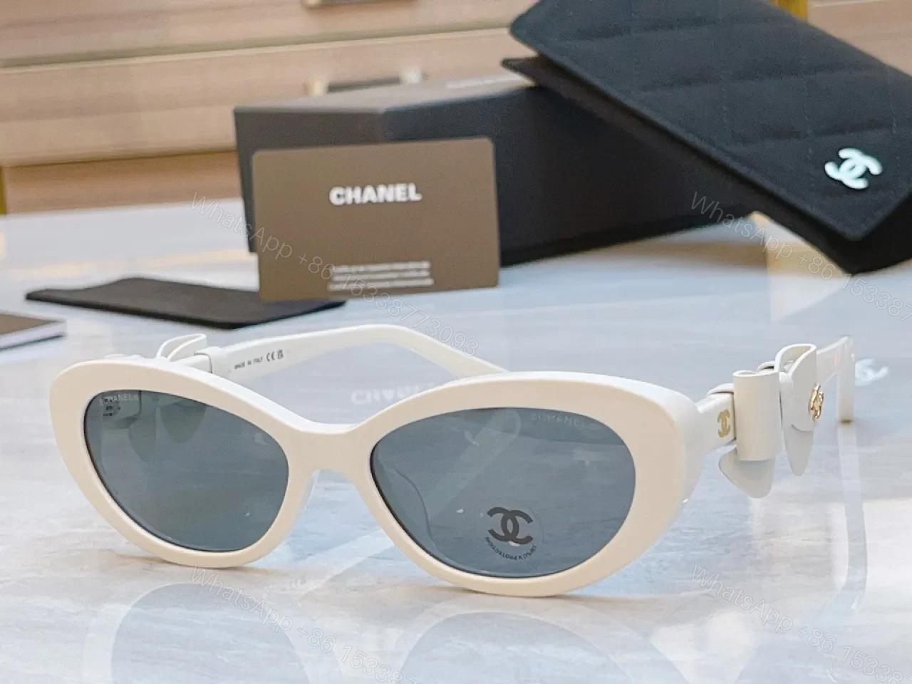 View 7 of Black Acetate Cat-Eye Sunglasses: Luxe Gradient Lenses, Premium Comfort