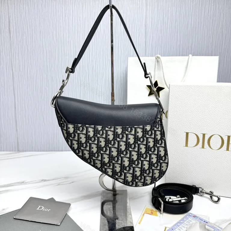 View 5 of Chic City Saddle Bag: Monogramed Teardrop Luxury Bag