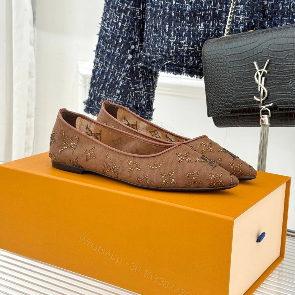 View 2 of Louis Vuitton Gala Flat Ballerina Brown 1AIFUI