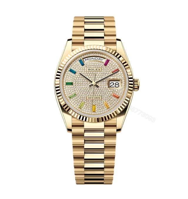 Superclone Rolex Day-Date Diamond-Paved Dial 128238-0051 36 mm — view 1