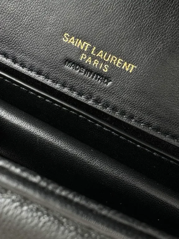 View 9 of Saint Laurent Quilted Chevron Shoulder Bag â€“ Luxe, Structured Crossbody