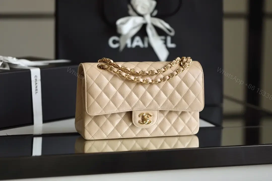 View 7 of Soft Satin Quilted Flap Bag: Timeless Everyday Luxe, Beige