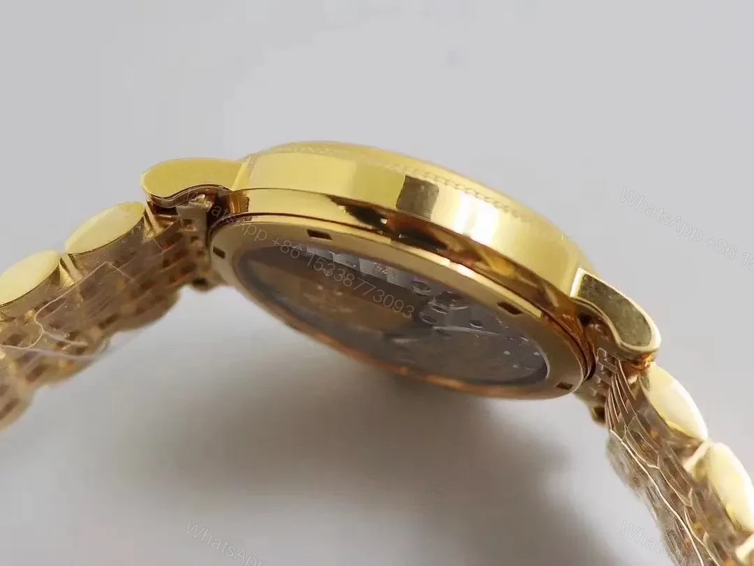 View 6 of Patek Philippe Calatrava 5120G Gold Watch with White Dial Roman Numerals and Baton Hands Ultra Thin Design with Italian Leather Strap