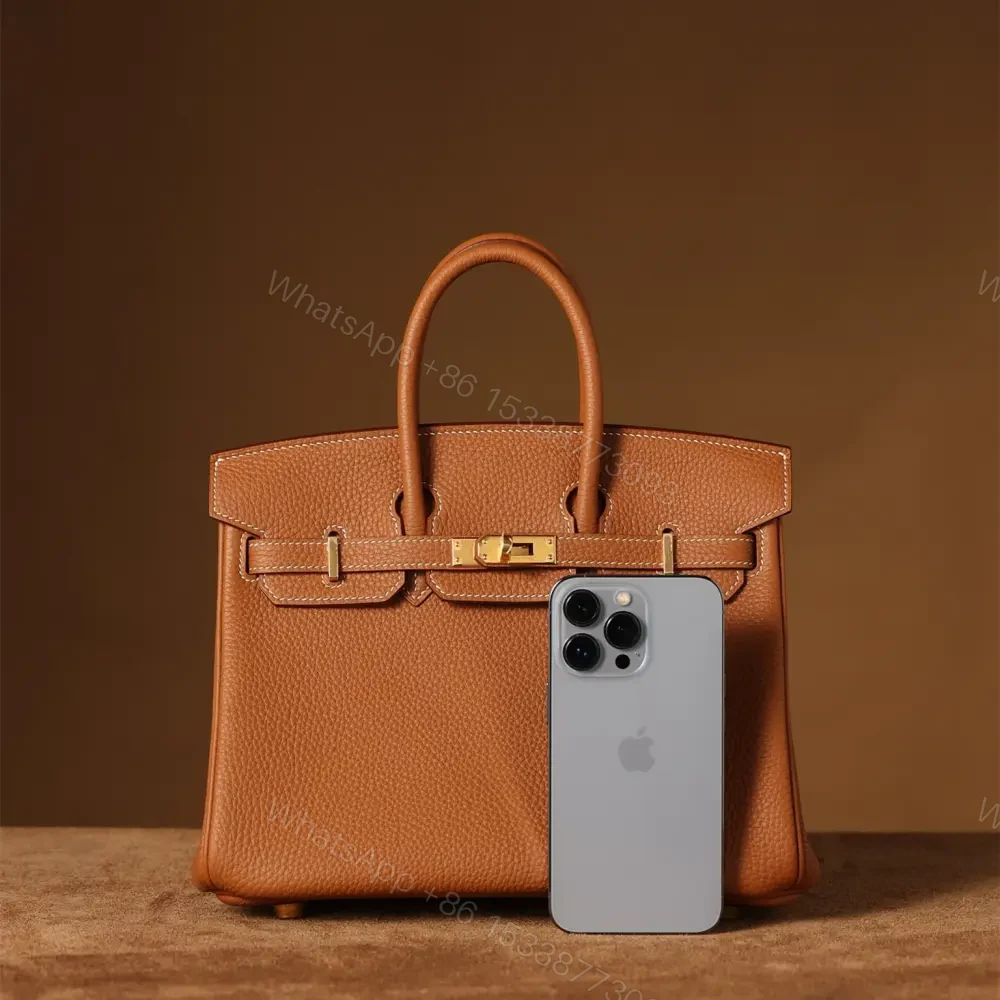 View 3 of 高仿Hermes*Birkin25金棕色金扣免檢版