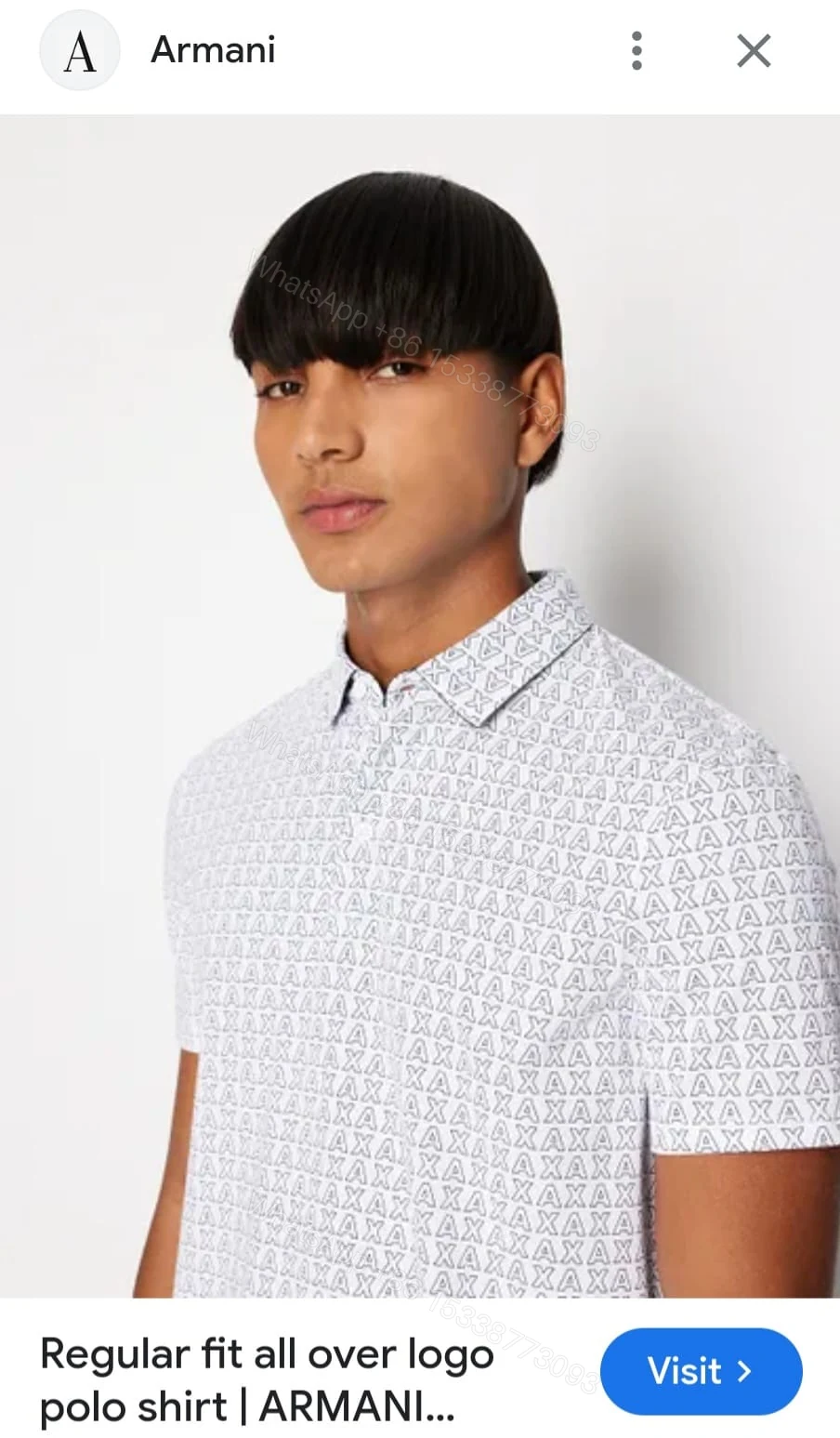 View 2 of First Copy Armani Very Premium Cotton Lycra Polos – Imported Luxury Comfort for Men