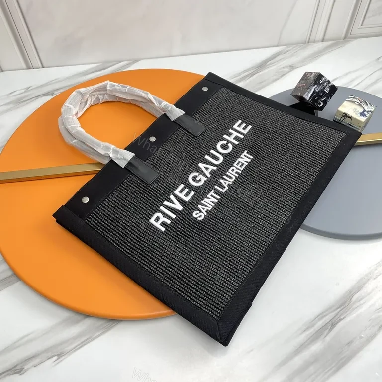View 7 of Bold Rive Gauche Saint Laurent Tote Mesh Texture Backpack-Style Tote