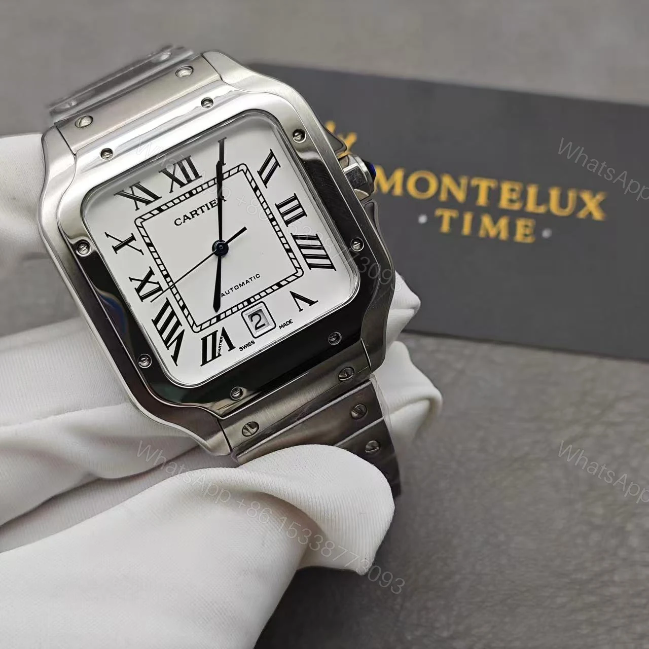 View 9 of Cartier Santos Date Swiss Made Replica W20060D6