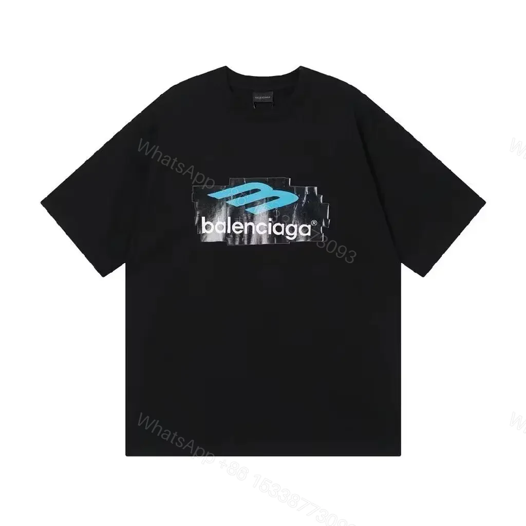 View 4 of Black Cotton Tee - Modern Luxe Graphic Patch Tee