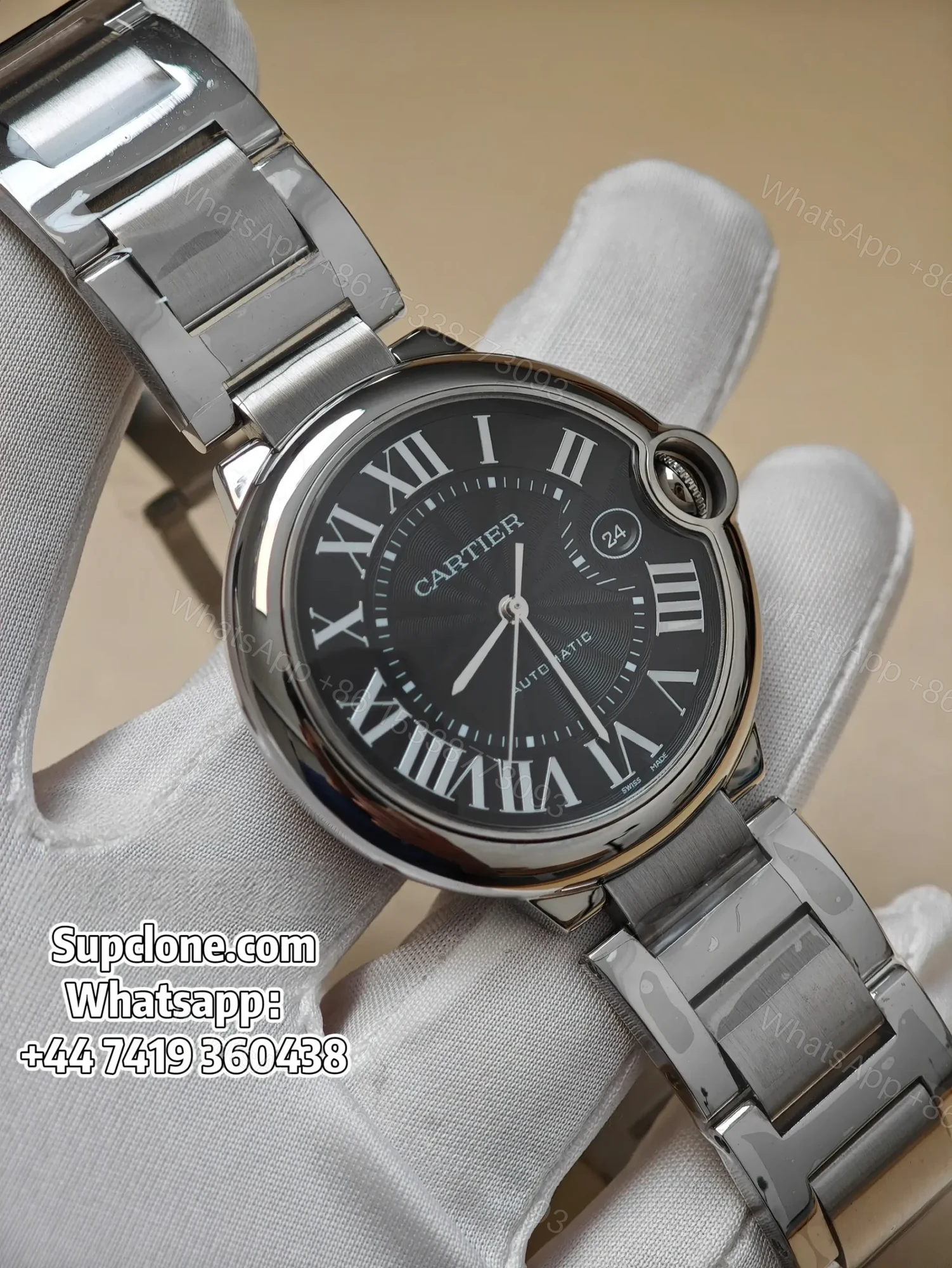 Cartier Ballon Bleu WSBB0060 42mm Super Clone Grey Dial — view 1