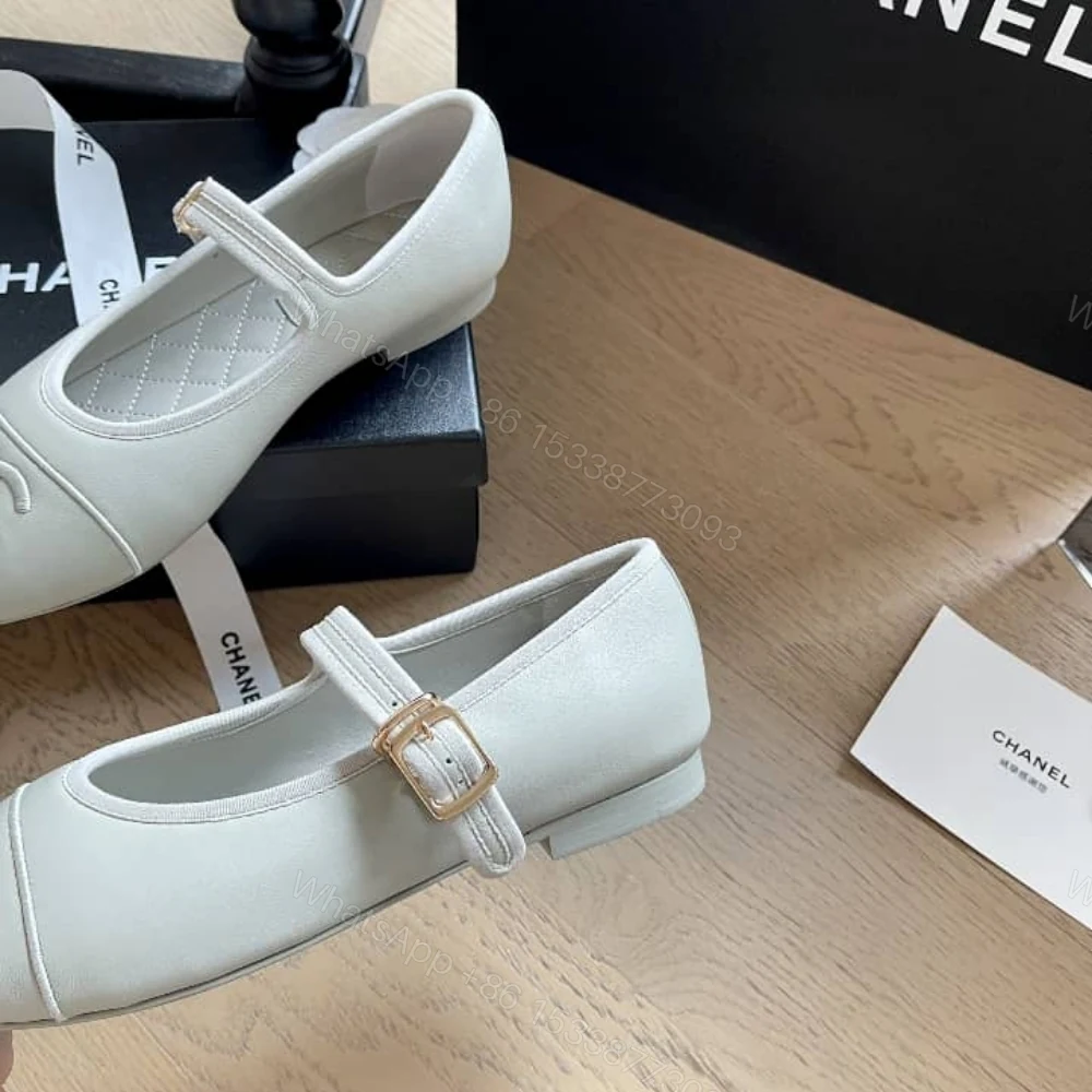 View 6 of Chanel Mary Jane Ballet Flat Pure Light Blue